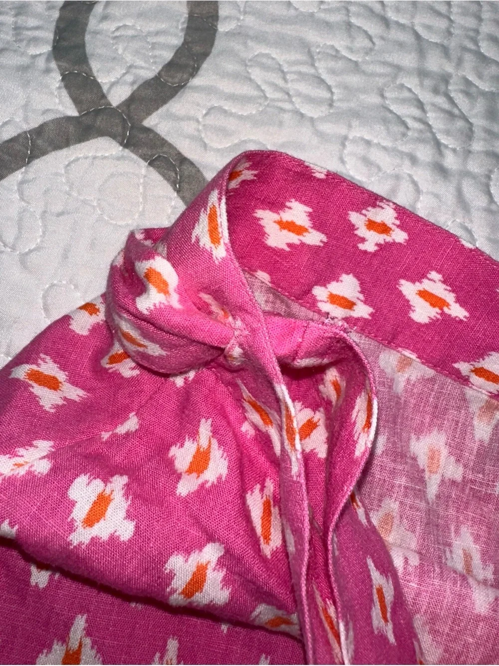 Aerie Pink Pattern Wrap Skirt Women’s Size Small